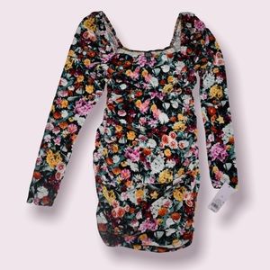 Floral long sleeve dress